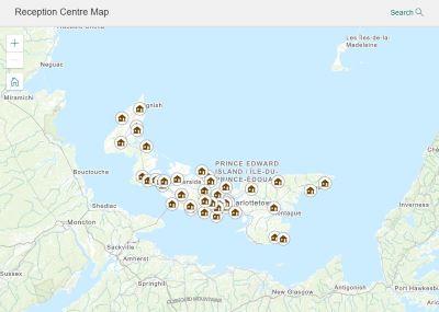 Reception Centre Map