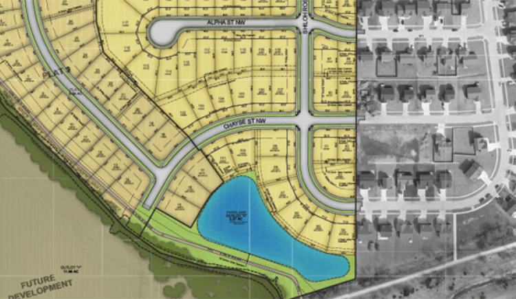 graphic banner of subdivision development plans